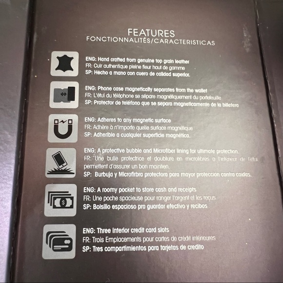 Wallet case for iPhone XS by ERCKO Wallet Case Leather New - Picture 11 of 16